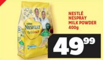 Usave NESTLÉ NESPRAY MILK POWDER 400g offer