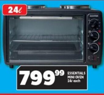 Usave ESSENTIALS MINI OVEN 24L each offer