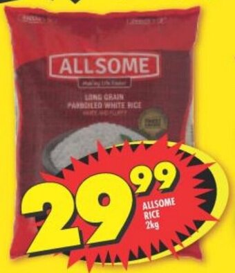 Shoprite ALLSOME RICE 2kg offer