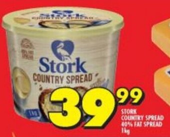 Shoprite STORK COUNTRY SPREAD 40% FAT SPREAD 1kg offer