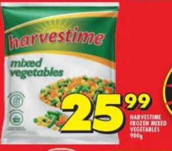 Shoprite HARVESTIME FROZEN MIXED VEGETABLES 900g offer