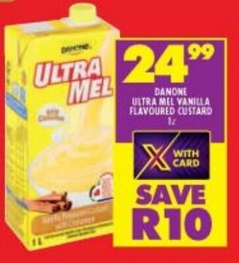 Shoprite DANONE ULTRA MEL VANILLA FLAVOURED CUSTARD 1L offer