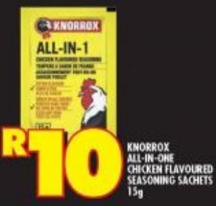Shoprite KNORROX ALL-IN-ONE CHICKEN FLAVOURED SEASONING SACHETS 15g offer