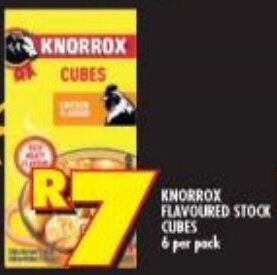 Shoprite KNORROX FLAVOURED STOCK CUBES 6 per pack offer