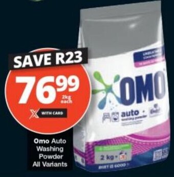Checkers Omo Auto Washing Powder All Variants offer