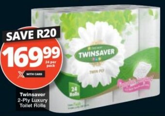 Checkers Twinsaver 2-Ply Luxury Toilet Rolls offer