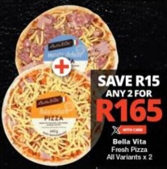 Checkers Bella Vita Fresh Pizza All Variants x 2 offer