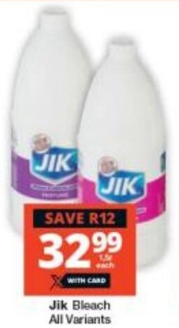 Checkers Jik Bleach All Variants offer