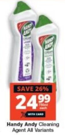 Checkers Handy Andy Cleaning Agent All Variants offer