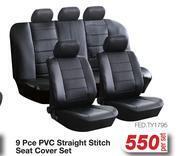 AutoZone 9 pce pvc straight stitch seat cover set fed.ty1795-per set offer