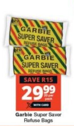 Checkers Garbie Super Saver Refuse Bags offer