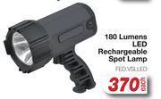 180 lumens led rechargeable spot lamp fed.vslled-each