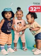 PEP Printed tops 0-24 months-each offer