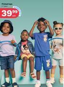 PEP Printed tops 2-7 years-each offer