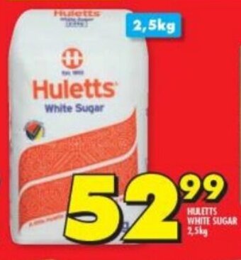 Shoprite Hulletts White Sugar 2,5kg offer