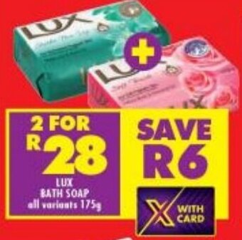 Shoprite LUX BATH SOAP all variants 175g offer