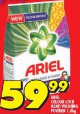 Shoprite ARIEL COLOUR LOCK HAND WASHING POWDER 1,8kg offer