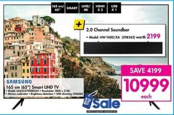 Makro SAMSUNG 165 cm (65") Smart UHD TV offer