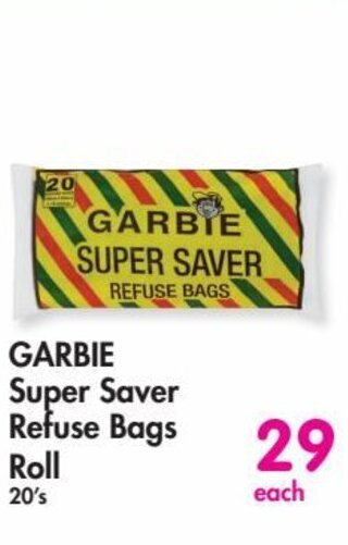 Makro GARBIE SUPER SAVER REFUSE BAGS ROLL 20's offer