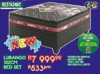 Best Home And Electric LUBANGO 152cm Bed Set offer