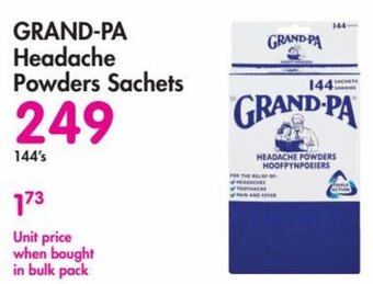 Makro GRAND-PA Headache Powders Sachets offer