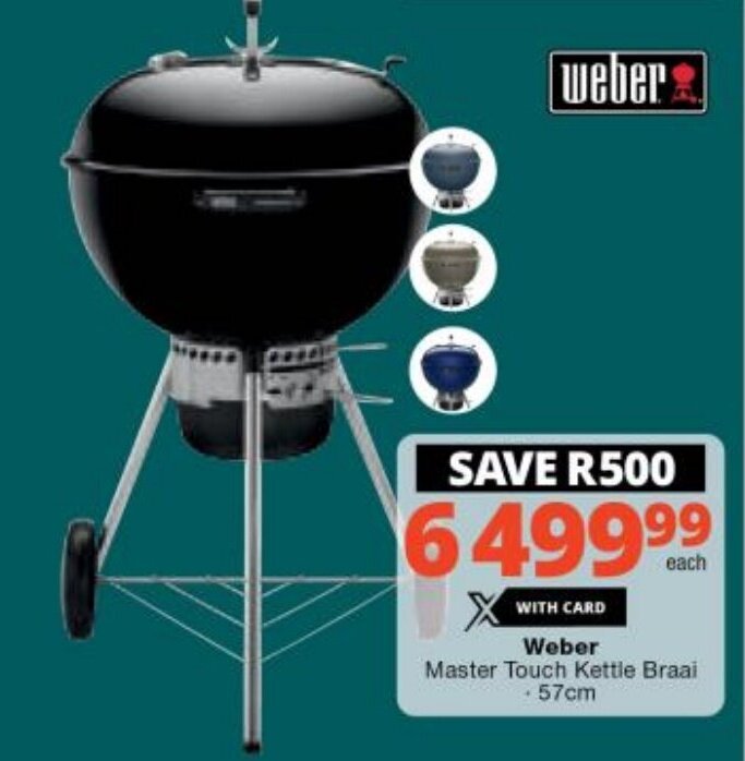 Master Touch Kettle Braai 57cm offer at Checkers