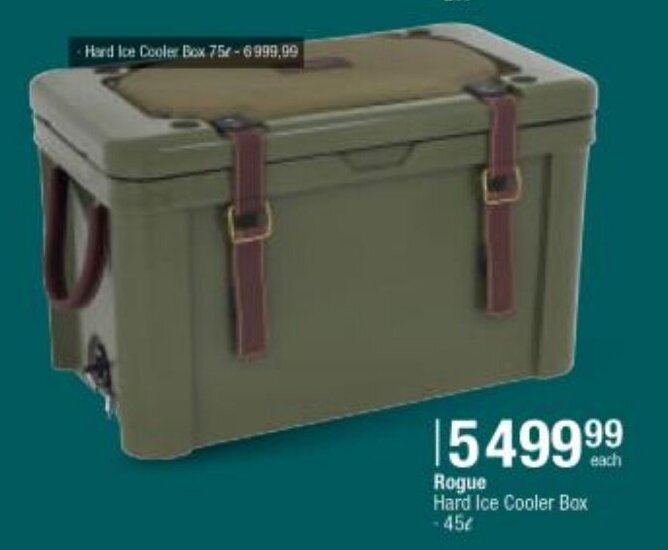 Rogue Hard Ice Cooler Box 45L offer at Checkers