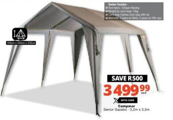 Checkers Campmor Senior Gazebo 3,2m x 3,5m offer