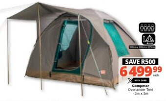 Checkers Campmor Overlander Tent - 3m x 3m offer