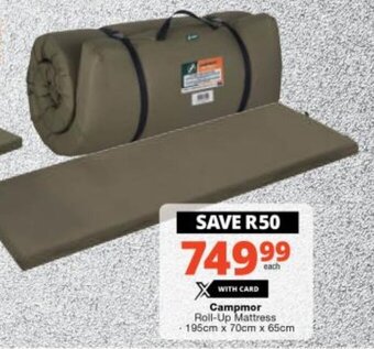 Campmor Roll-Up Mattress 195cm x 70cm x 65cm