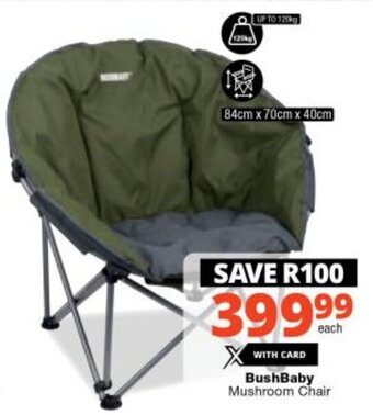 Checkers BushBaby Mushroom Chair offer