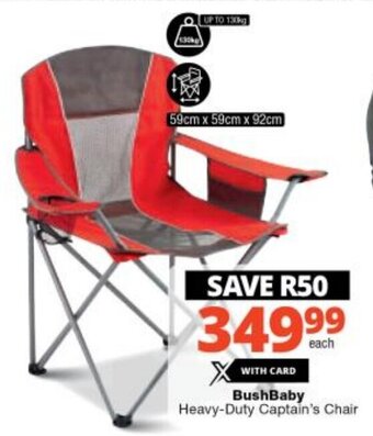 BushBaby Heavy-Duty Captain's Chair