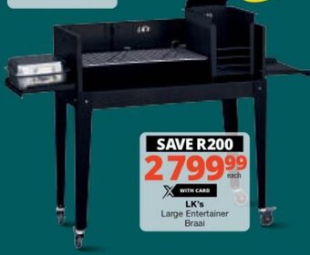 Checkers LK's Large Entertainer Braai offer