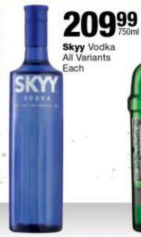 Skyy Vodka All Variants Each