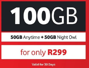 Pick n Pay 50GB Anytime + 50GB Night Owl offer