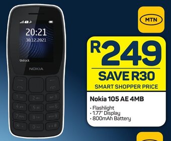 Pick n Pay Nokia 105 AE 4MB offer