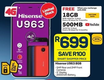 Pick n Pay Hisense U963 8GB offer