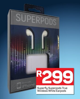 Superfly Superpods True Wireless White Earpods