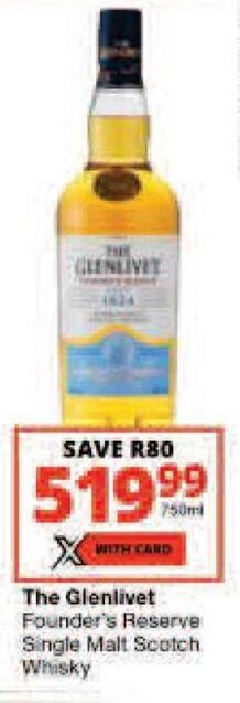 Checkers The Glenlivet offer
