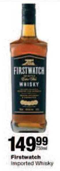 Checkers Firstwatch Imported Whisky offer