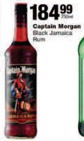 Checkers Captain Morgan Black Jamaica Rum offer