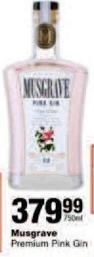 Checkers Musgrave Premium Pink Gin offer