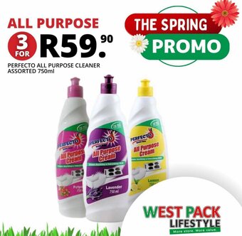 PERFECTO ALL PURPOSE CLEANER ASSORTED 750ml
