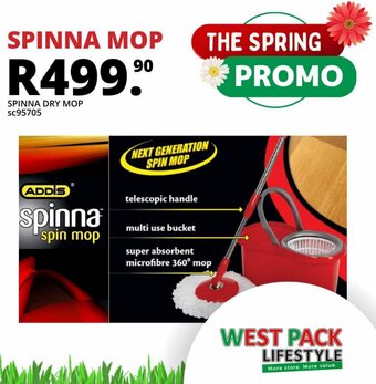 West Pack Lifestyle SPINNA DRY MOP offer