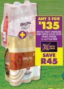 Shoprite Brutal fruit sparkling ruby apple/litchi spirit cooler-for any 2 x 6 x 275ml offer
