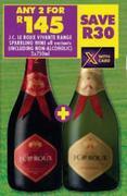 Shoprite J.c. le roux vivante range sparkling wine (all variants) including non-alcoholic-for any 2 x 750ml offer