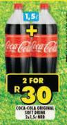 Shoprite Coca-cola original soft drink-for 2 x 1.5ltr offer