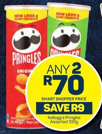 Pick n Pay Kellogg's Pringles Assorted 100g offer