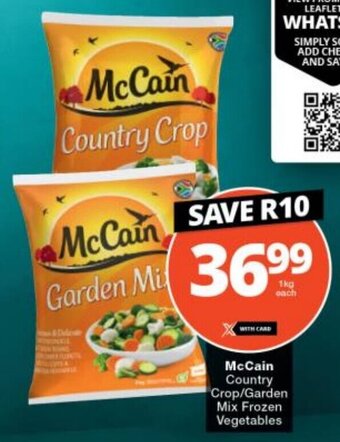 Checkers McCain Country Crop/Garden Mix Frozen Vegetables offer