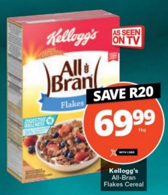 Checkers Kellogg's All-Bran Flakes Cereal offer